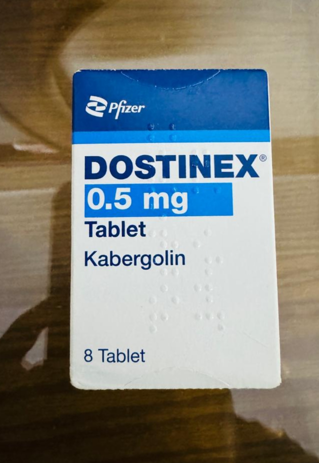 داستینکس نیم 8 عددی فایزر dostinex (کابرگولین)(انقضا2028)