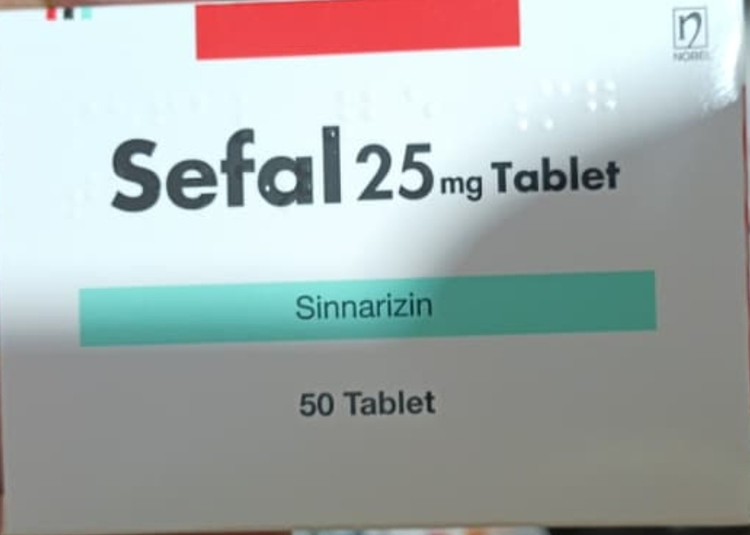 قرص سفال 25 میلیگرم اصل (Sefal 25 mg) | سیناریزین 25 | کنترل سرگیجه مشخصات
