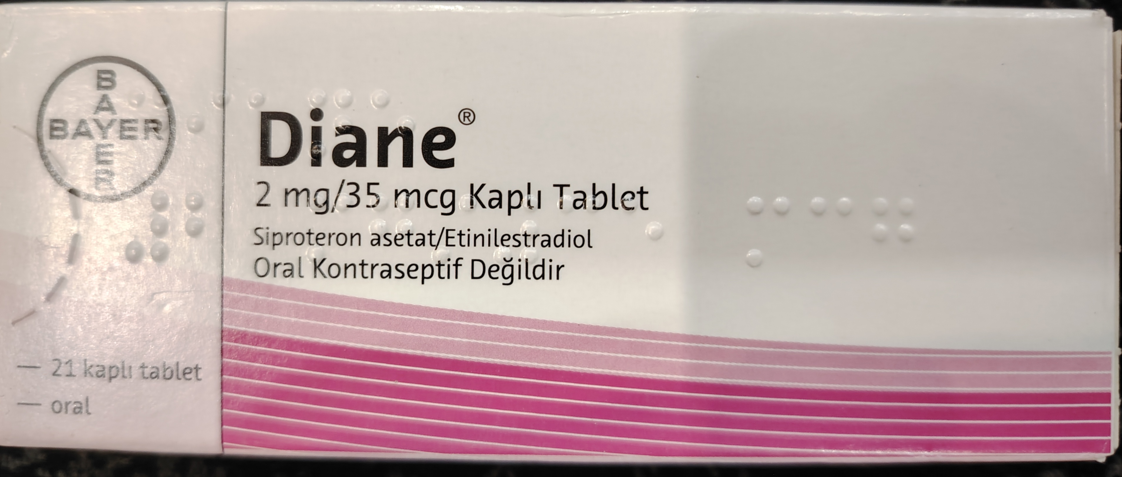 قرص دیان Diane 35 بایر (21 عددی) ترکیه